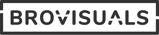 Brovisuals logo dark medium